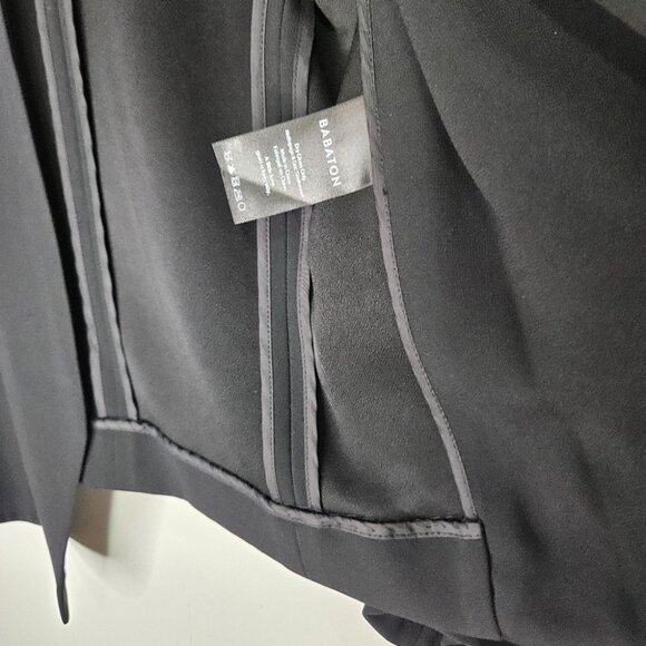 Aritzia Babaton  Power Waist Blazer Sz 00 Black Open-front Slim Fit - Picture 6 of 8